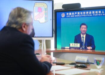 Alberto Fernández expuso en una cumbre mundial organizada por China