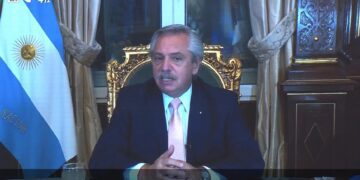 Alberto Fernández fue protagonista en la inauguración de la CIIE 2021