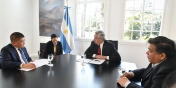 El Presidente recibió a las autoridades de empresa china Citic Construcción