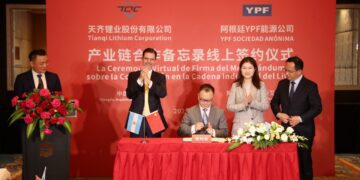 Una empresa china industrializará el litio junto a YPF