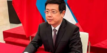 Zou Xiaoli brindó una conferencia de prensa